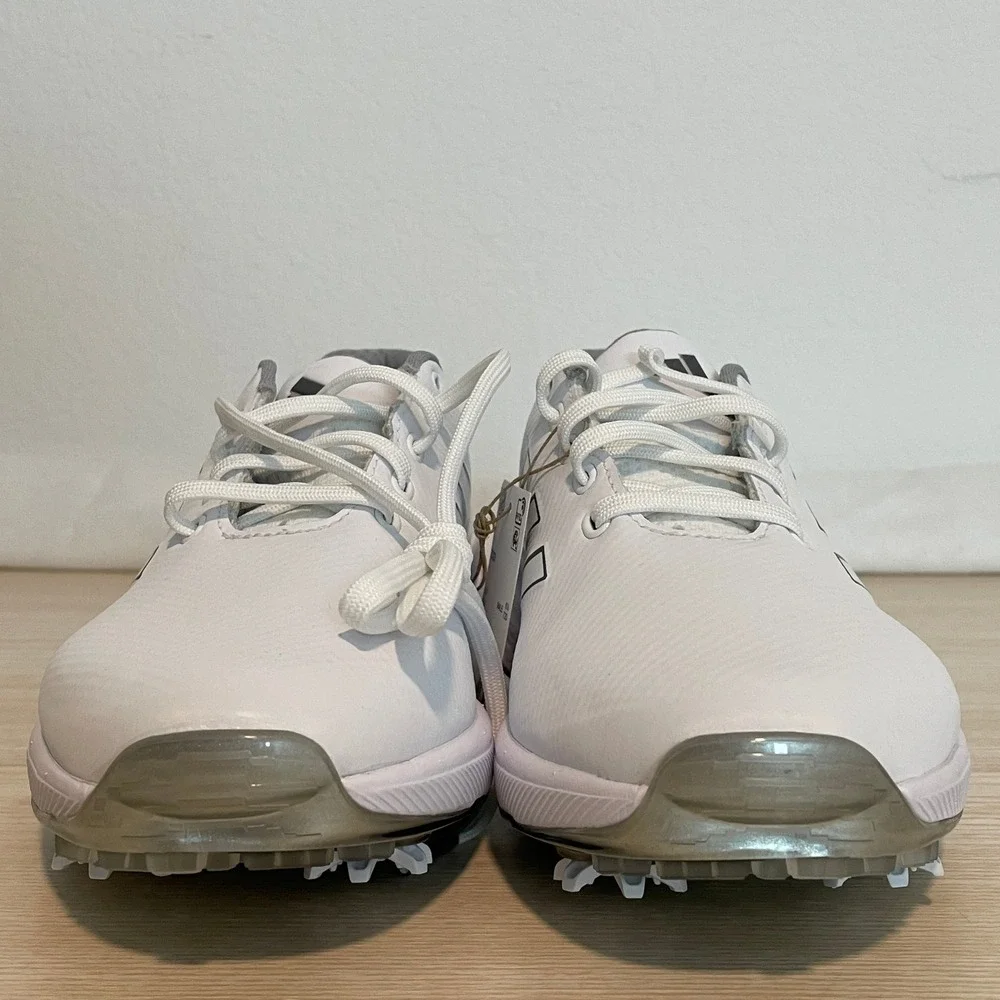 NWT Men's White Golf Shoes with Gray Trim